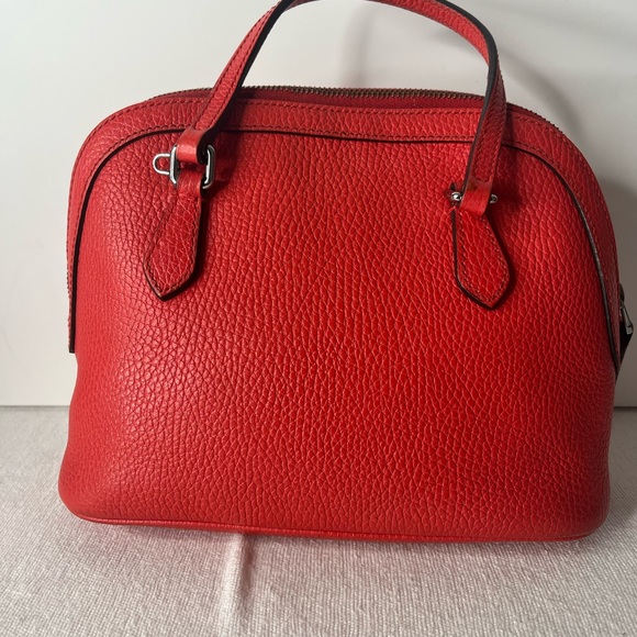 Gucci Red Leather Mini Dome Bag - Picture 2 of 11